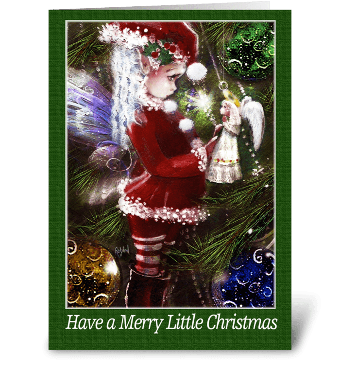Merry Little Christmas greeting card