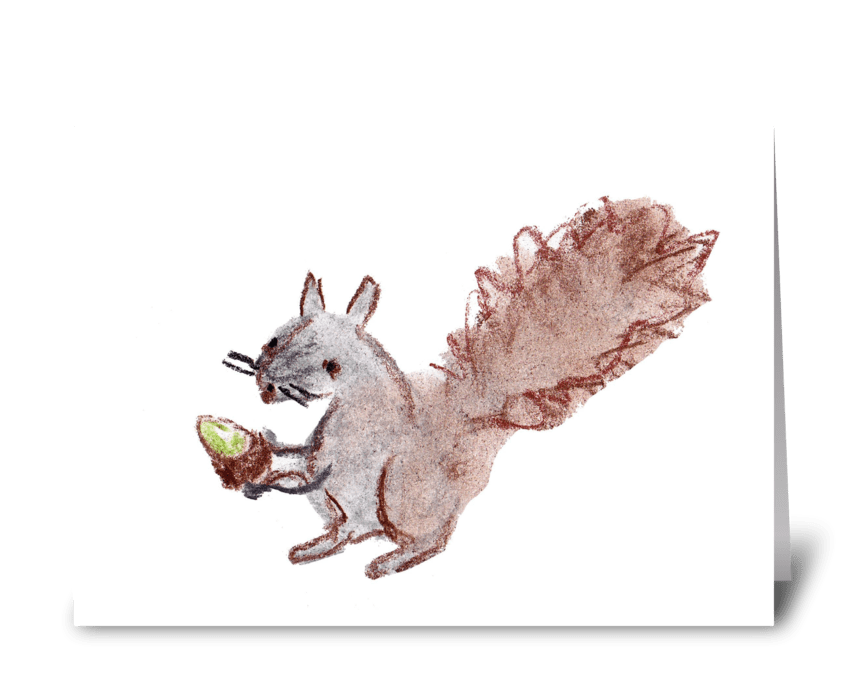 The Giving Squirrel greeting card