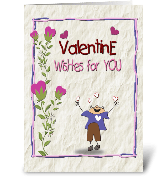 Valentine Wishes, From Boy greeting card