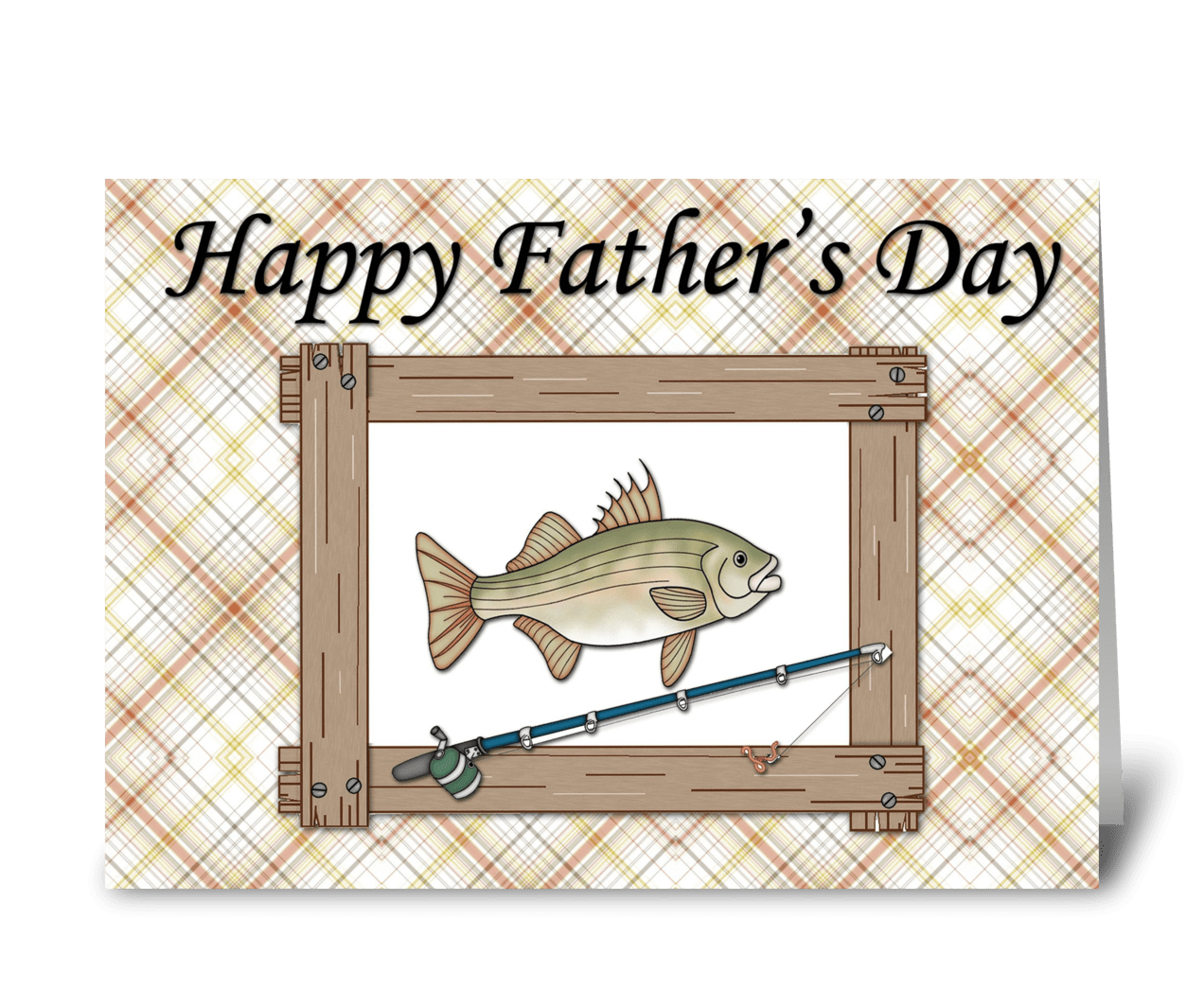 Details about   FATHER'S DAY River Canoe Fishing Mountains Greeting Card FROM SON LARGE 