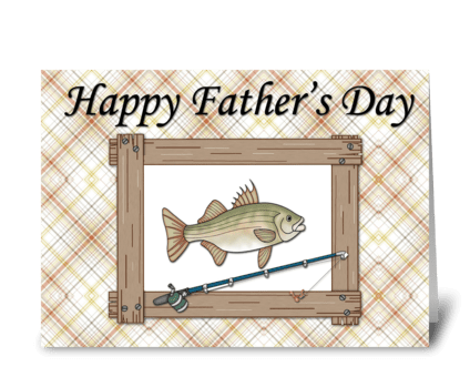 Fish Father's Day Greeting greeting card