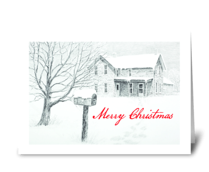 Christmas Message greeting card