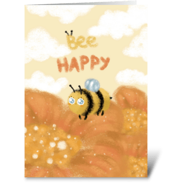 Be happy  greeting card