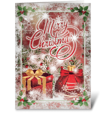 Classy Christmas greeting card