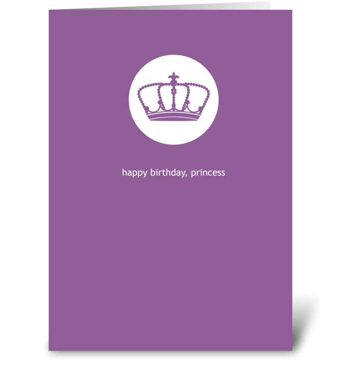 Princess Birthday greeting card