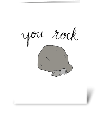 You Rock greeting card