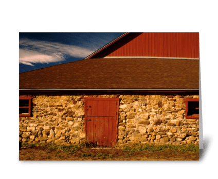 The Old Barn greeting card