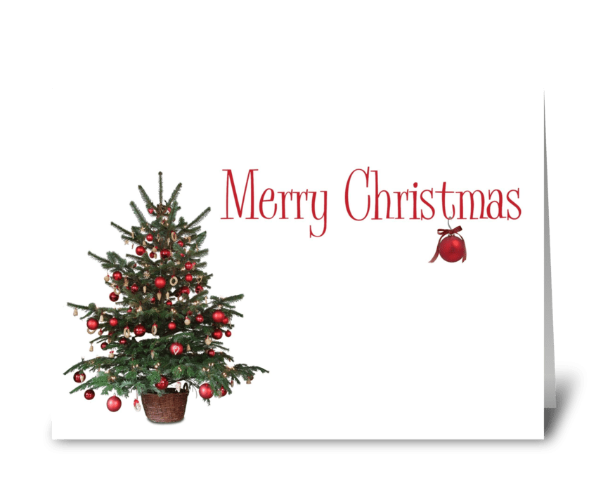 Merry Christmas Tree greeting card