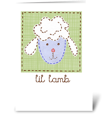 Lil Lamb greeting card
