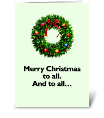 Christmas Card greeting card