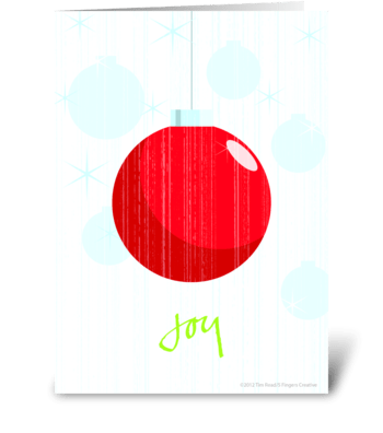 Joy - Blank inside greeting card