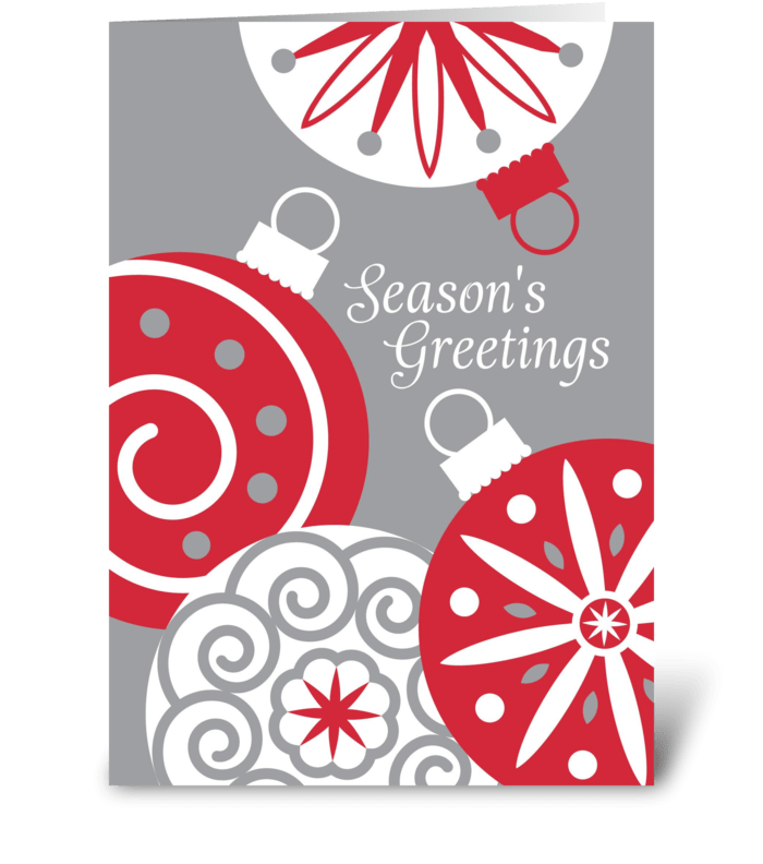 Holiday Ornaments greeting card