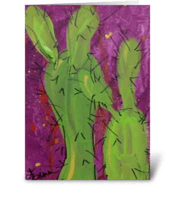 Prickly Cactus greeting card