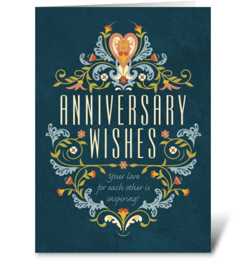 Anniversary Wishes greeting card