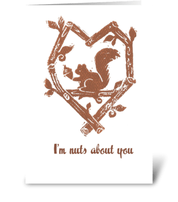 Nuts About You greeting card