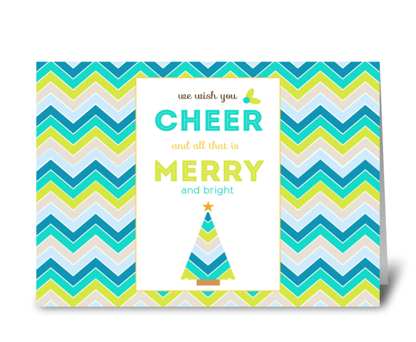 We Wish You Christmas Cheer. greeting card