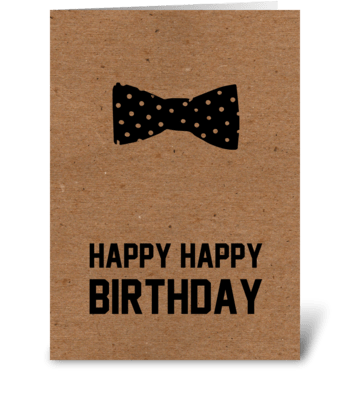 Hipster Happy Happy Birthday  greeting card