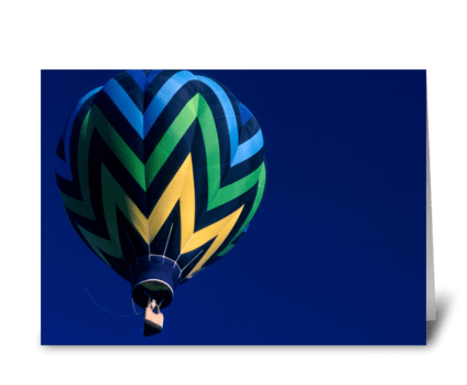 Blue Balloon on Blue Sky greeting card