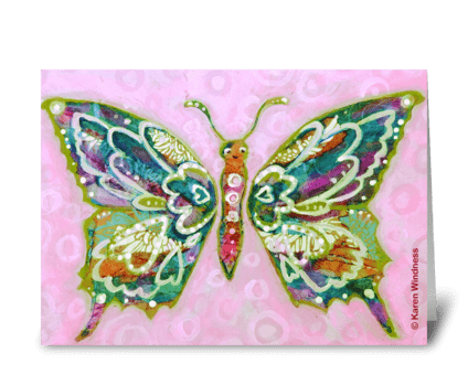 Butterfly of Happiness greeting card