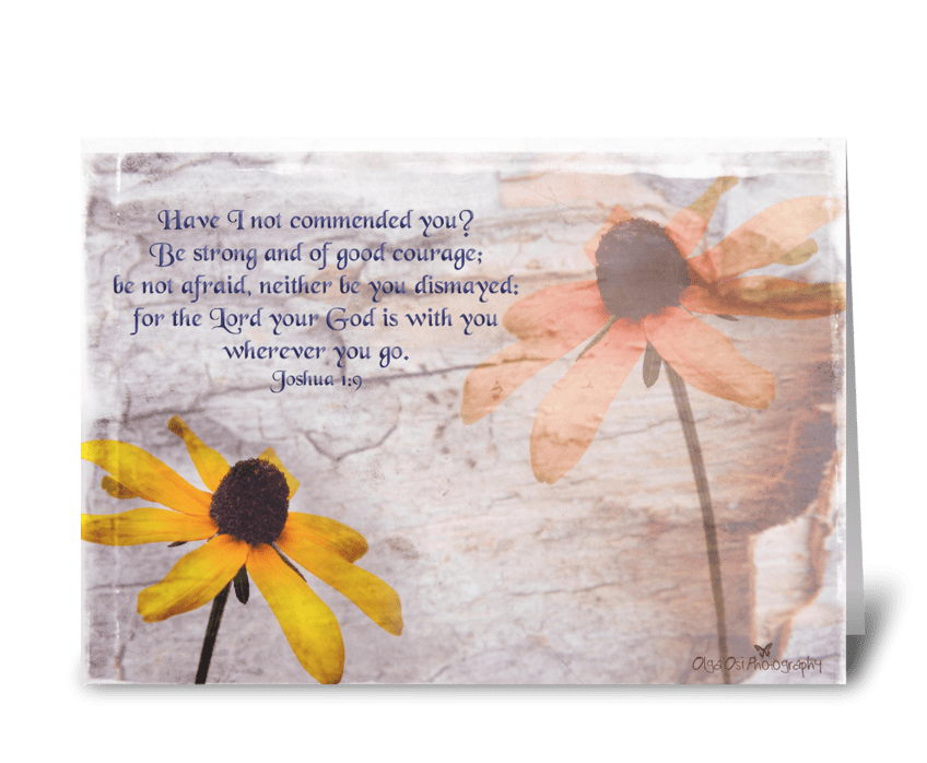 Be strong greeting card