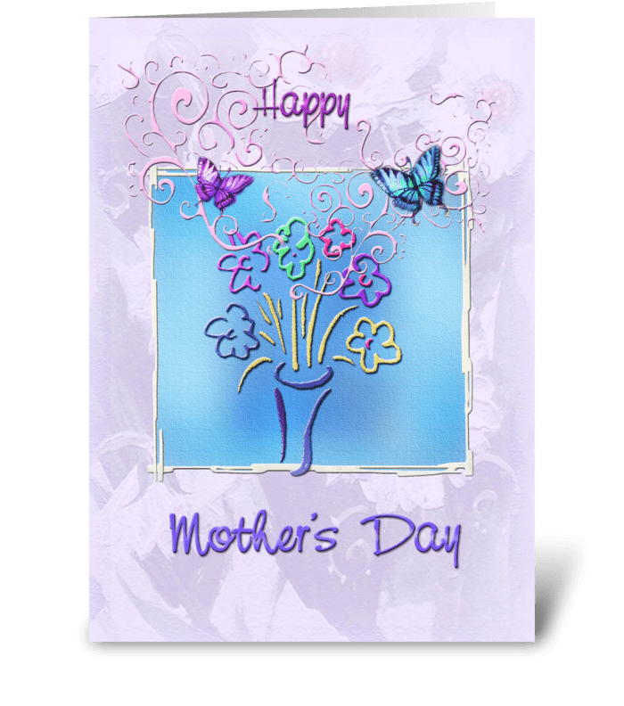 Mother's Day, Whimsical design greeting card