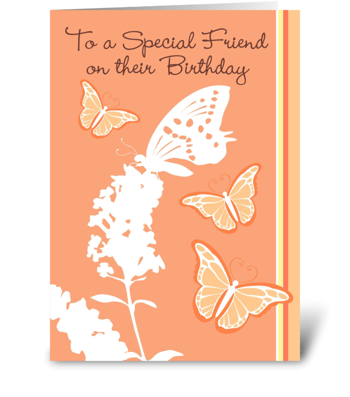 Birthday Butterflies greeting card