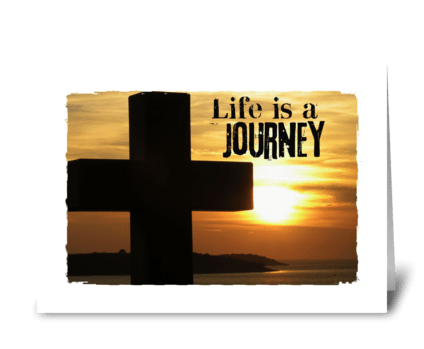 life is a journey greeting card