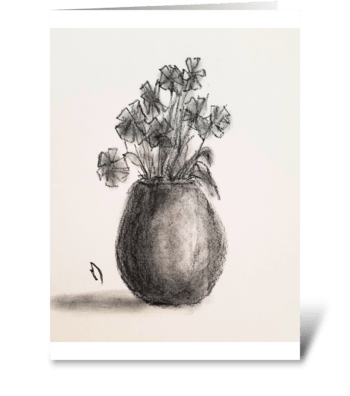 Flower Pot greeting card