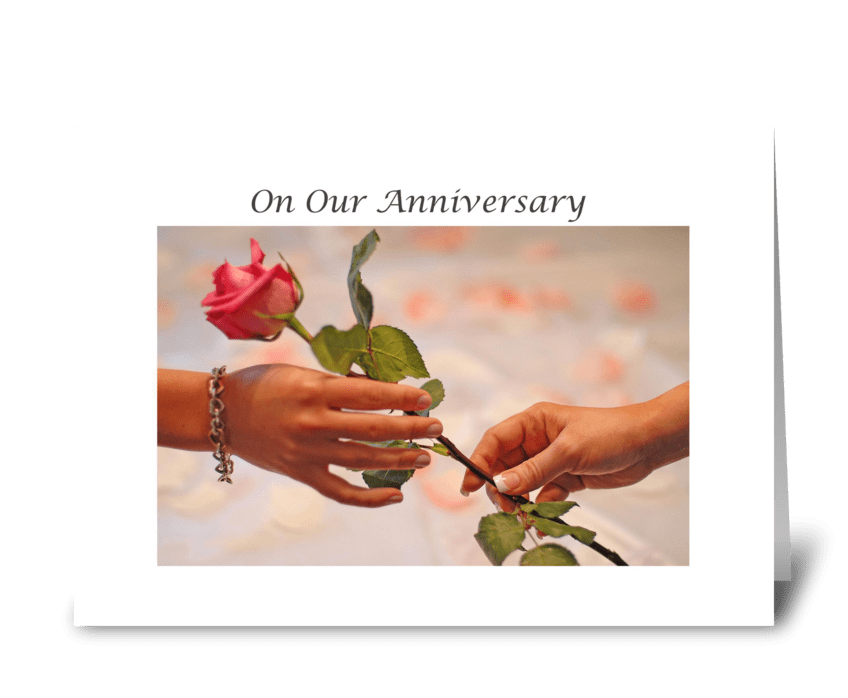 On Our Anniversary greeting card