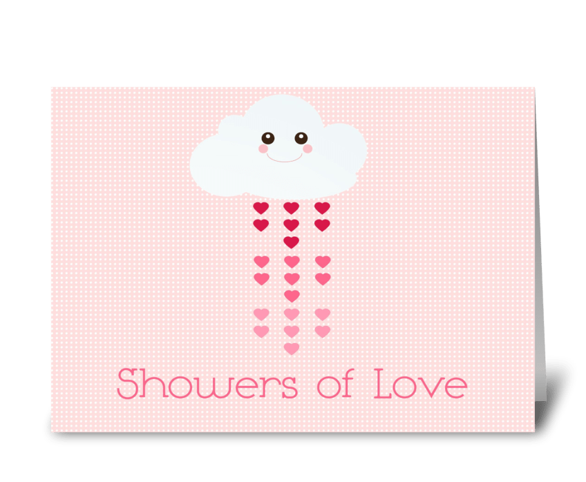 Showers of Love greeting card