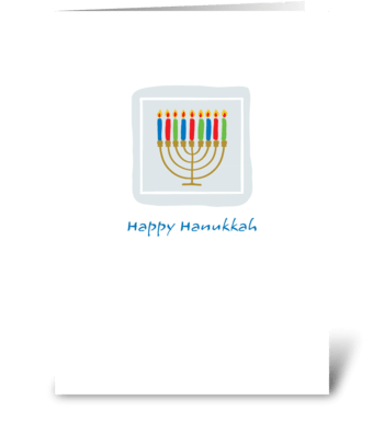 Happy Hanukkah greeting card