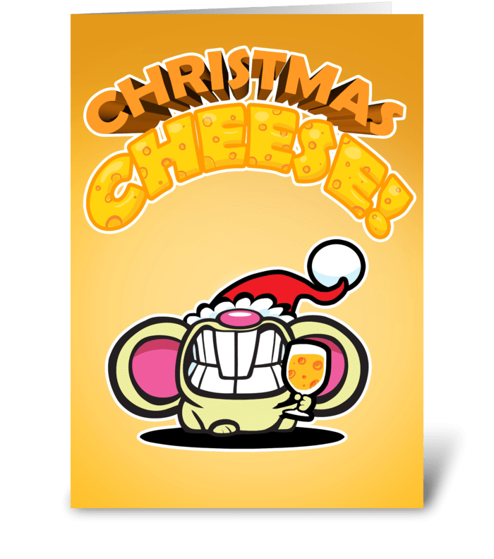 Christmas CHEESE! greeting card