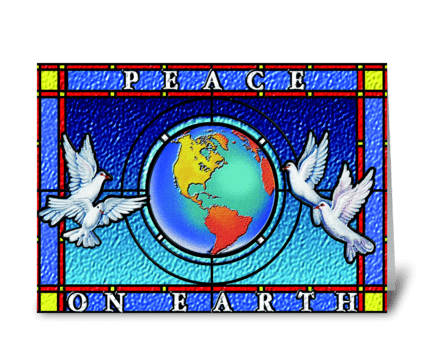 Peace on Earth greeting card