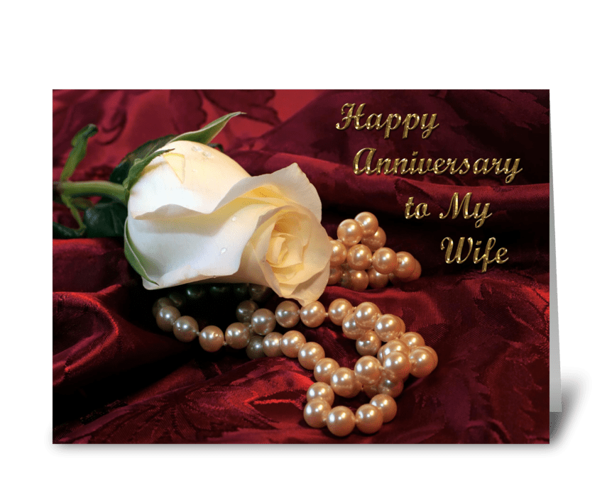 Anniversary Wishes for Wife  greeting card