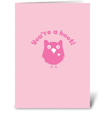 Hoot Owl Love greeting card