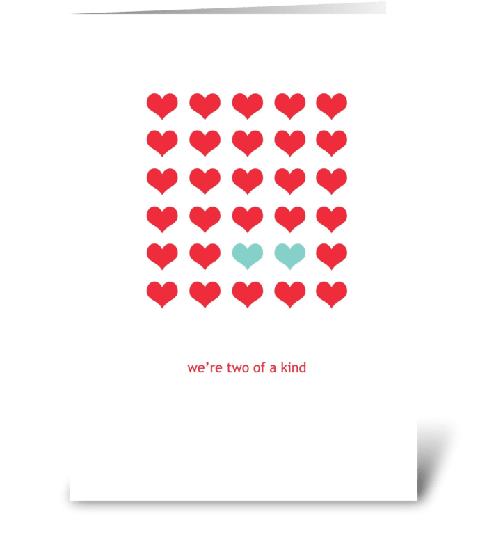 Two of a Kind greeting card