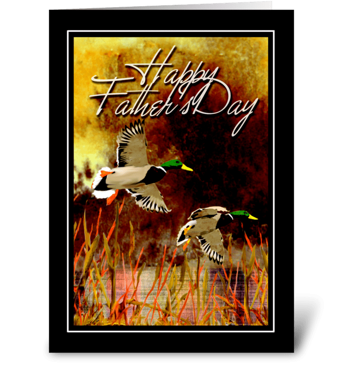 Being with Dad  greeting card
