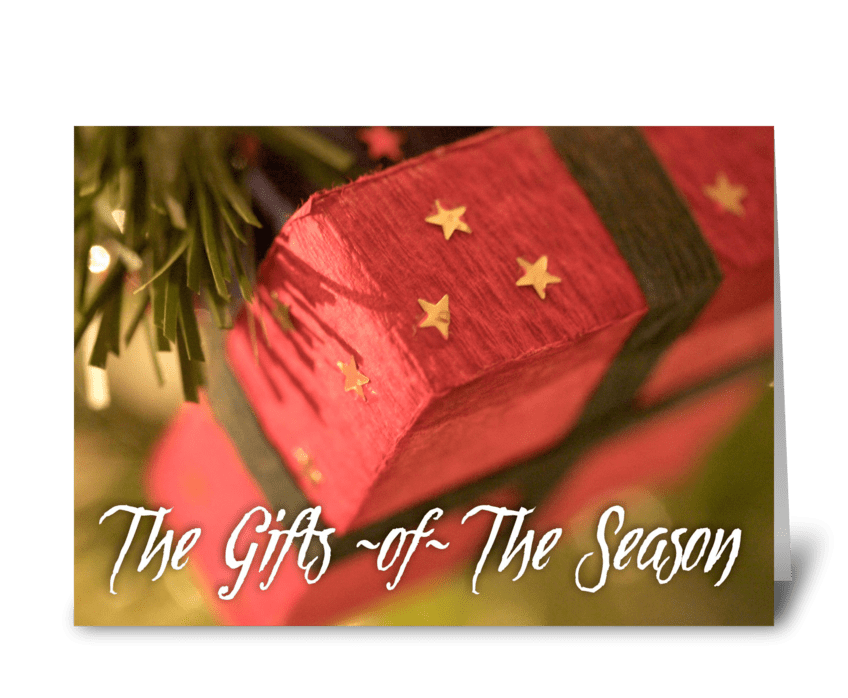 The Gifts of The Season greeting card
