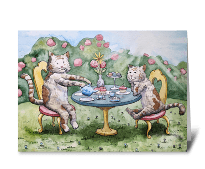 Tea Party greeting card