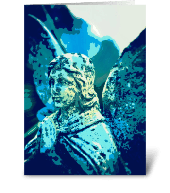 Blue Angel greeting card