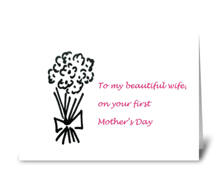1st Mother's day! greeting card