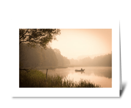 Trout morning. greeting card