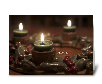 Peace Advent greeting card