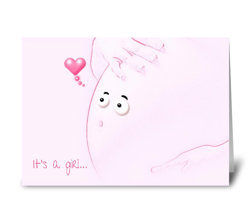 It's a girl... greeting card