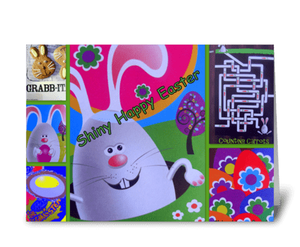 Shiny Happy Easter greeting card