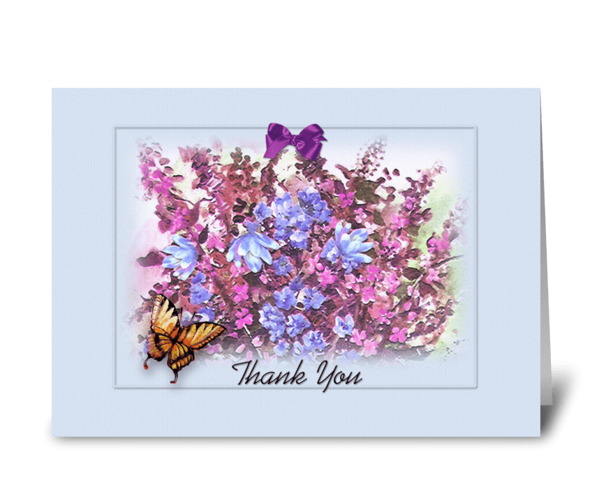 Thank You Bouquet greeting card