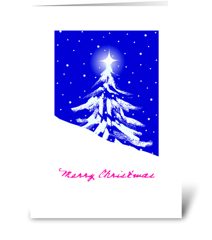 Lil Christmas Tree greeting card