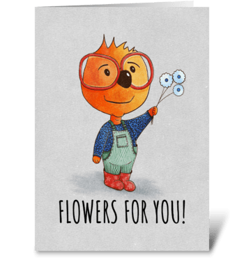 21001 Flowers For You greeting card