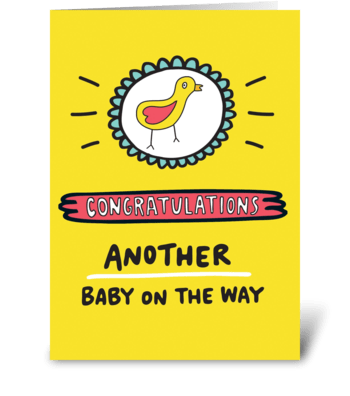 Another Baby On The Way greeting card