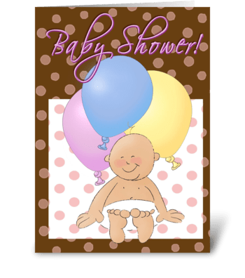 Baby Shower greeting card